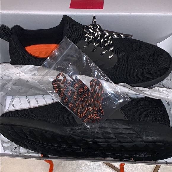 black ALDO SNEAKERS rubber soles, reflective laces - Picture 4 of 8